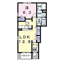 グリーンヒルつくし 101 ｜ 岡山県津山市東一宮（賃貸アパート1LDK・1階・46.49㎡） その2