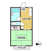 ハイツ下山 0102 ｜ 岡山県津山市川崎（賃貸アパート1DK・1階・20.82㎡） その2