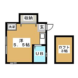 アプローズ ワンルームの間取図画像
