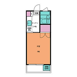 タフトハイツ 1Kの間取図画像