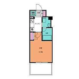 ストーリア市川行徳 5階1Kの間取り