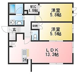 間取図画像 2LDK