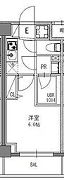 S-RESIDENCEGYOTOKU 1Kの間取図画像