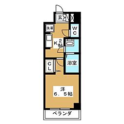 Nステージ行徳 1Kの間取図画像