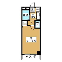 グランピーノ妙典 1Kの間取図画像