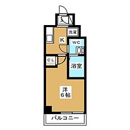 S-レジデンス市川 1Kの間取図画像