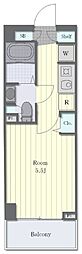 グランカーサ市川国府台 1Kの間取図画像