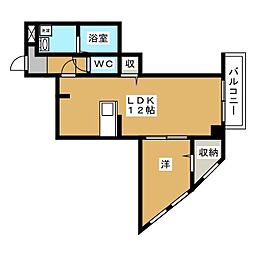 ハイネスメゾン成輪 1LDKの間取図画像