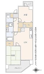モノリス 2LDKの間取図画像