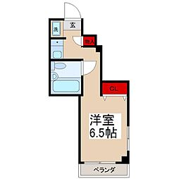 エスポワール新小岩 ワンルームの間取図画像