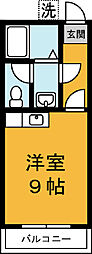サンリッチハイツ ワンルームの間取図画像