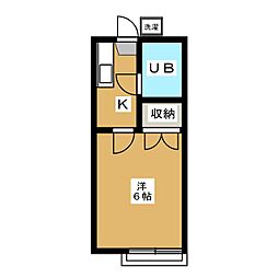 ハイツ赤坂 1Kの間取図画像