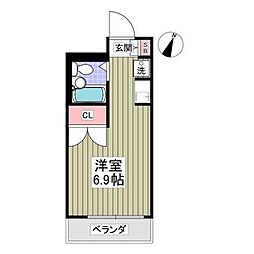 リエス習志野台 ワンルームの間取図画像