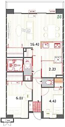 コンフォート津田沼弐番館 2SLDKの間取図画像