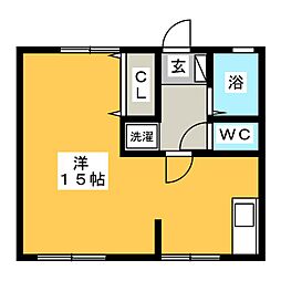 グランコーポ南小岩 ワンルームの間取図画像