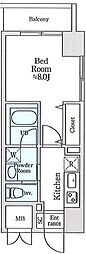 suavepalais 1Kの間取図画像