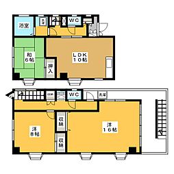メゾンドジェラン 3LDKの間取図画像