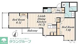 間取図画像 2LDK