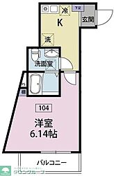 間取図画像 1K