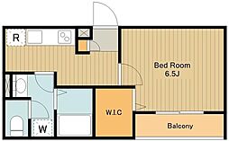 西武新宿線 田無駅 徒歩7分の賃貸アパート 2階1Kの間取り