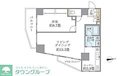 IZM石神井公園 1LDKの間取図画像