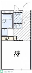 レオパレスヴィーブル 1Kの間取図画像