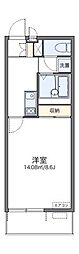 レオネクストグリーンビレッジ2 1Kの間取図画像