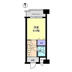 信開ドムス駅南 1Kの間取図画像