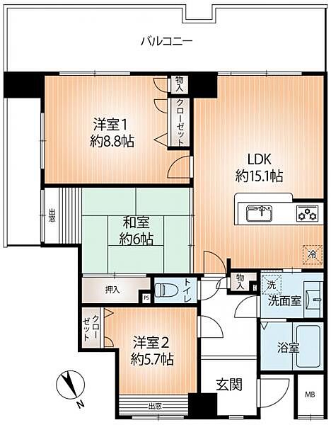 間取りを拡大表示