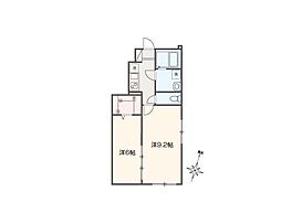 杉並区荻窪1丁目アパート 2Kの間取図画像