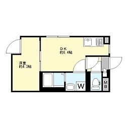 Luxe文京白山(リュクス) 1DKの間取図画像