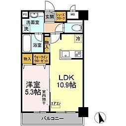 LUMIERE 1LDKの間取図画像