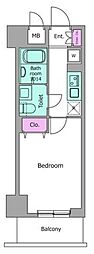 Nステージ西船橋3 1Kの間取図画像