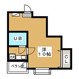 日興マンション 1Kの間取図画像