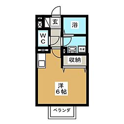 プロシード西船 ワンルームの間取図画像
