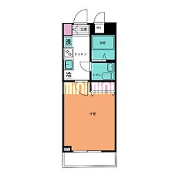 Nステージ西船橋3 1Kの間取図画像