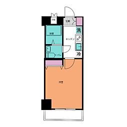 Nステージ西船橋3 1Kの間取図画像