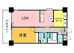 サンエイトONO2 1LDKの間取図画像