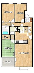 ランビニオン 3LDKの間取図画像