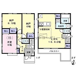 江戸川区東小岩1丁目　中古戸建 3LDKの間取り