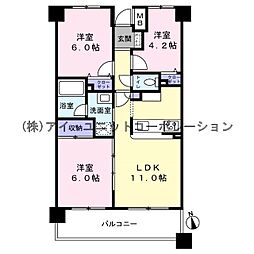 ライネスハイム西船橋 3LDKの間取り