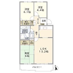 間取図画像 3LDK