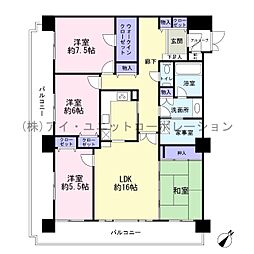 ライオンズマンション船橋薬園台 4LDKの間取図画像