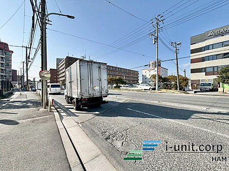 前面道路です!