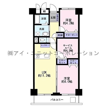 3LDK 間取り