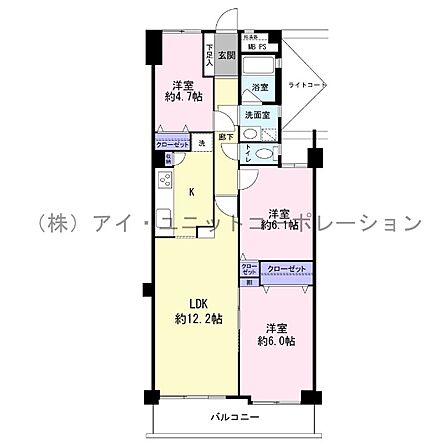 3LDK 間取り