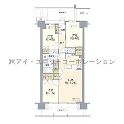 プレミスト船橋塚田E棟 3LDKの間取図画像