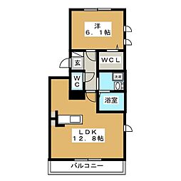 ノールメゾン南流山1 1LDKの間取図画像