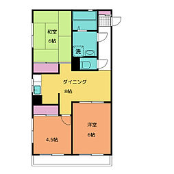 (株)ニューホームズ第一マンション 3DKの間取図画像