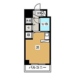 ジュネパレス松戸第94 ワンルームの間取図画像
